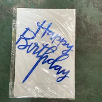 Letter Arylic Party Cake Inserting Card Cake Decorating Supplies sku image 6