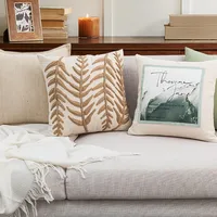 Fashion Leaf Linen Pillow Cases main image 1