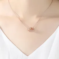 925 Sterling Silver Zircon Heart Shape Pendant Necklace main image 1
