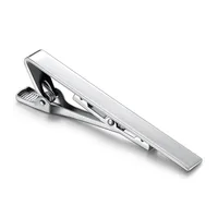 Tie Clip Copper Stainless Steel Electrophoresis Color Navy Blue Dark Blue Men's Silver Black And Golden Gift Box main image 3