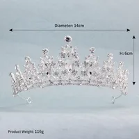Explosion Crown Classic Baroque Retro Hair Accessories Luxury Diamond Bridal Wedding Accessories Photo Headdress sku image 6