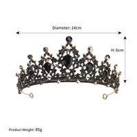 Explosion Crown Classic Baroque Retro Hair Accessories Luxury Diamond Bridal Wedding Accessories Photo Headdress sku image 5