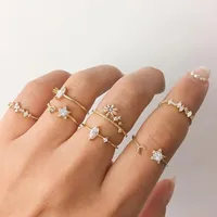 Vintage Style Star Alloy Diamond Women's sku image 5