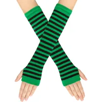 Women's Fashion Stripe Knitted Fabric Arm Sleeves main image 3