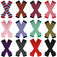 Women's Fashion Stripe Knitted Fabric Arm Sleeves main image 1