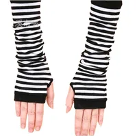 Women's Fashion Stripe Knitted Fabric Arm Sleeves main image 4