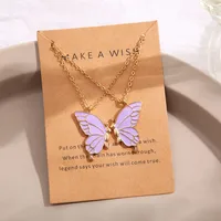 Fashion Butterfly Alloy Plating Women's Pendant Necklace sku image 18
