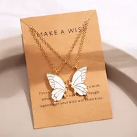 Fashion Butterfly Alloy Plating Women's Pendant Necklace sku image 20