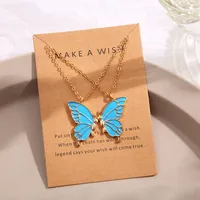 Fashion Butterfly Alloy Plating Women's Pendant Necklace sku image 19