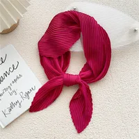 Nihaowholesale Wholesale Simple Fold Solid Color Small Square Scarf sku image 21