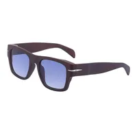 Retro Solid Color Pc Square Full Frame Men's Sunglasses sku image 3