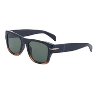 Retro Solid Color Pc Square Full Frame Men's Sunglasses sku image 4