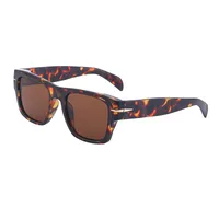 Retro Solid Color Pc Square Full Frame Men's Sunglasses sku image 5