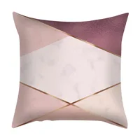 Elegant Geometric Fibre Peach Skin Pillow Cases sku image 7