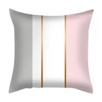 Elegant Geometric Fibre Peach Skin Pillow Cases main image 5