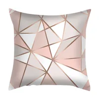 Elegant Geometric Fibre Peach Skin Pillow Cases sku image 16