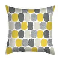 Fashion Geometric Fibre Peach Skin Pillow Cases sku image 1