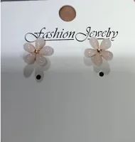 Nihaowholesale Korean Style Cute Opal Flower Earrings Wholesale Jewelry sku image 1