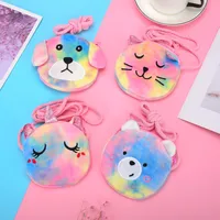 Unisex Mini Plush Animal Cute Round Zipper Coin Purse main image 1