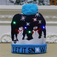 Christmas Decorations Adult Children's Glowing Knit Cap Nhmv155588 sku image 8