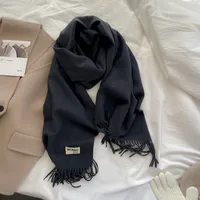 Soft Imitation Cashmere Scarf Women's Autumn And Winter Korean Style New Warm Couple Scarf Cold-proof Outer Long Shawl sku image 30