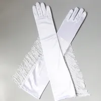 Women's Fashion Solid Color Polyester Spandex Gloves 1 Pair sku image 10