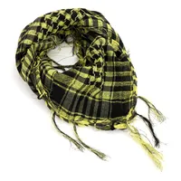 Unisex Fashion Lattice Cotton And Linen Tassel Cotton Linen Scarves sku image 1