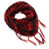 Unisex Fashion Lattice Cotton And Linen Tassel Cotton Linen Scarves main image 4
