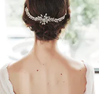 Fashion Luxury Rhinestone Hand-inserted Hair Comb Wholesale main image 3