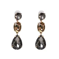 Womens Drop Shaped Rhinestone Alloy Earrings Nhjj138015 sku image 7