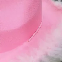 Women's Lady Solid Color Curved Eaves Cowboy Hat main image 2