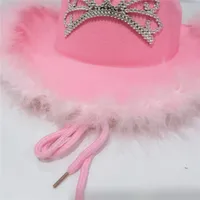 Women's Lady Solid Color Curved Eaves Cowboy Hat main image 5