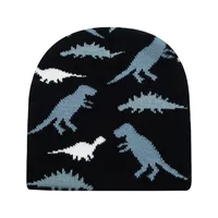 Children Unisex Simple Style Dinosaur Crochet Lace Wool Cap main image 5