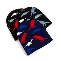 Children Unisex Simple Style Dinosaur Crochet Lace Wool Cap main image 1