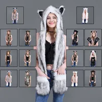 Unisex Fashion Cartoon Imitation Fur Winter Scarves main image 5