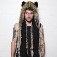 Unisex Fashion Cartoon Imitation Fur Winter Scarves sku image 8