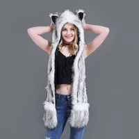 Unisex Fashion Cartoon Imitation Fur Winter Scarves main image 3