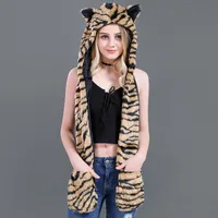 Unisex Fashion Cartoon Imitation Fur Winter Scarves sku image 5