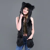 Unisex Fashion Cartoon Imitation Fur Winter Scarves sku image 16