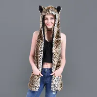 Unisex Fashion Cartoon Imitation Fur Winter Scarves sku image 7