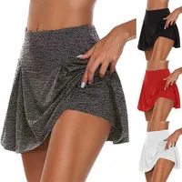 Explosions Basic Summer Women's Solid Color Fake Two-piece Leggings Shorts In Stock main image 1