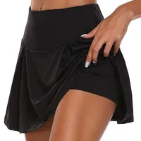 Explosions Basic Summer Women's Solid Color Fake Two-piece Leggings Shorts In Stock main image 3