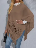 Sweater Long Sleeve Sweaters & Cardigans Braid Casual Solid Color main image 2