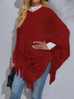 Sweater Long Sleeve Sweaters & Cardigans Braid Casual Solid Color sku image 6