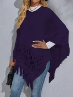 Sweater Long Sleeve Sweaters & Cardigans Braid Casual Solid Color sku image 7