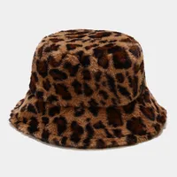 Women's Fashion Leopard Wide Eaves Bucket Hat sku image 4