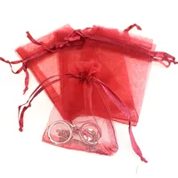 Simple Style Solid Color Organza Jewelry Packaging Bags sku image 12