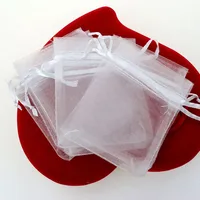Simple Style Solid Color Organza Jewelry Packaging Bags sku image 19