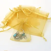 Simple Style Solid Color Organza Jewelry Packaging Bags sku image 14