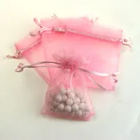 Simple Style Solid Color Organza Jewelry Packaging Bags sku image 1